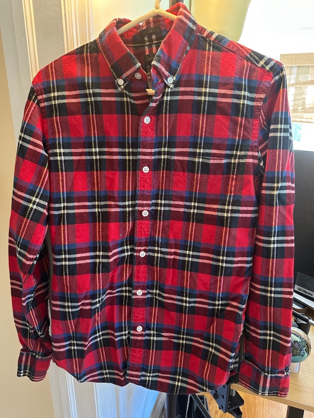 J. Crew Cotton Plaid Shirt